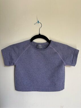 Kids Short-Sleeve Heather Purple Tee